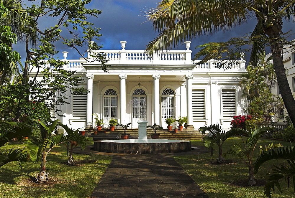 Colonial architecture in the capital St. Denis, La Reunion Island, France, Africa