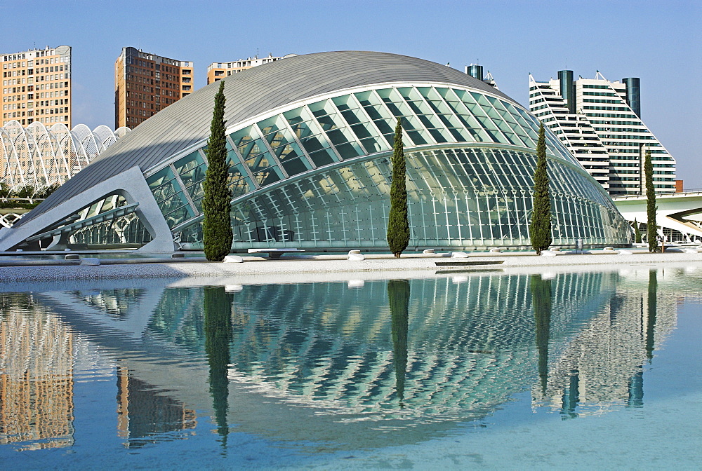 IMAX movie theater Hemisferic, City of Arts and Sciences, City of Valencia, Spain, Europe