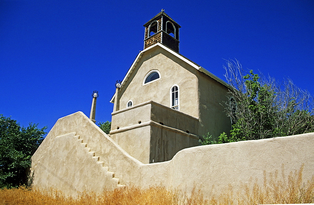 Former church at the Turquoise Trail, New Mexico, USA, America