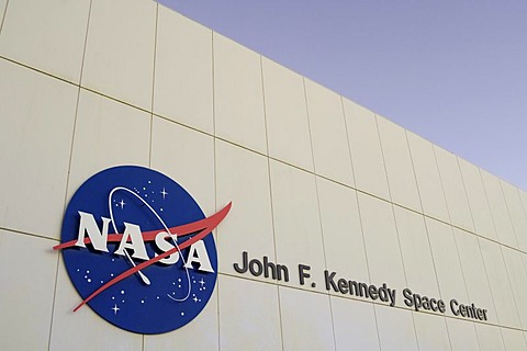 NASA building at the John F. Kennedy Space Center, Florida, USA