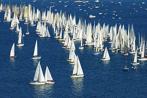 Sailing boats on Lac Leman Switzerland