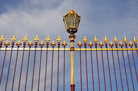 Imperial fence and candelabra, Hofburg, Vienna, Austria