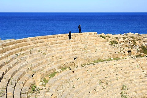 Amphitheatre, Roman ruins, Leptis Magna, Libya