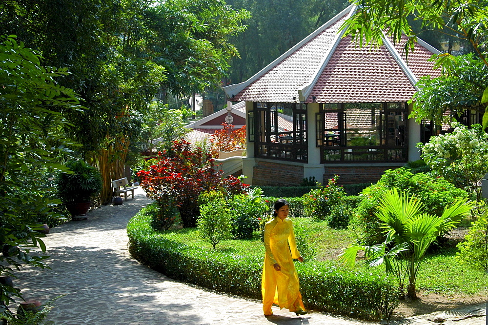 Hotel and restaurant area at the International Tourism and Recreational Complex Tuan Chau Vietnam