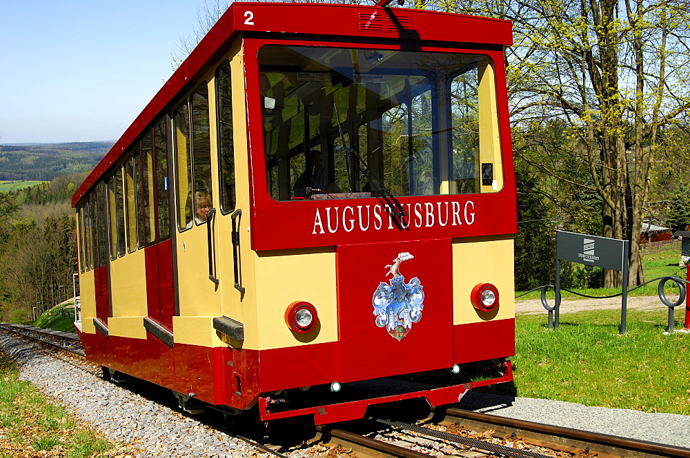 Funicular railway Erdmannsdorf?Augustusburg, Saxony, Germany