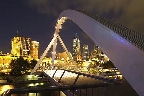 Bridge above the Yarra river, Victoria, Melbourne, Australia