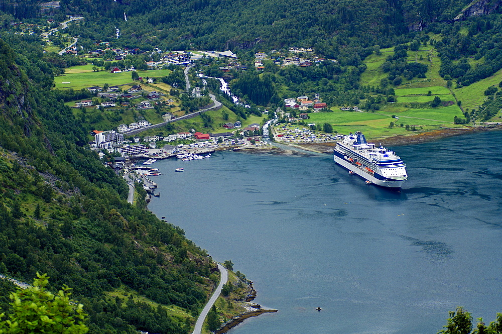 Landing stage of the Geirangerfjord, Norway, Scandinavia