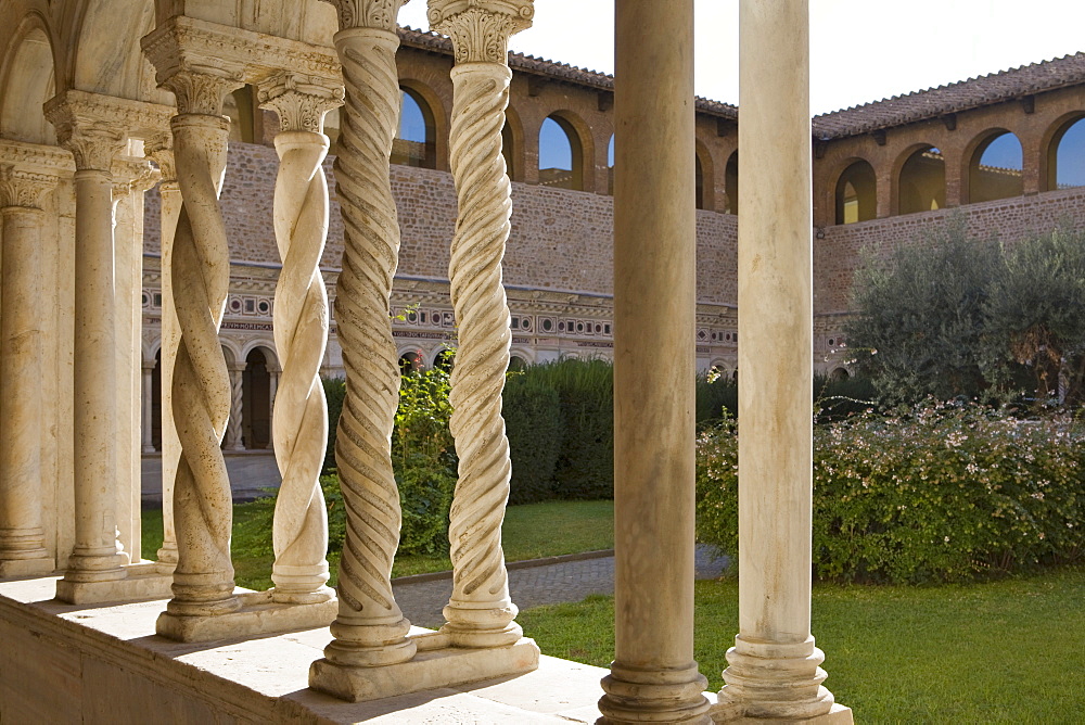 Cloister, Basilica of St John Lateran, Rome, Italy, Europe