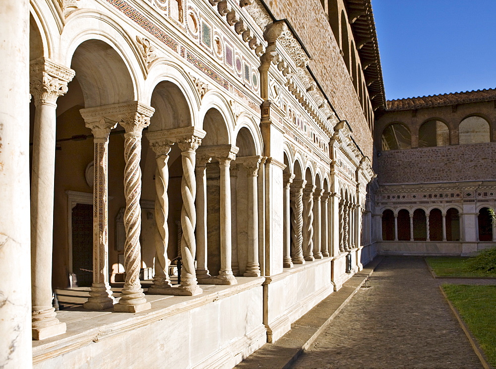 Cloister, Basilica of St John Lateran, Rome, Italy, Europe