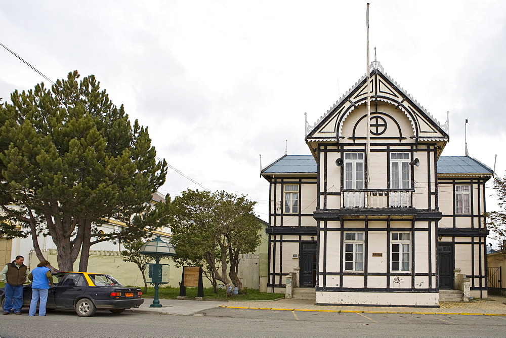 Town hall, Puerto Natales, Patagonia, Chile, South America