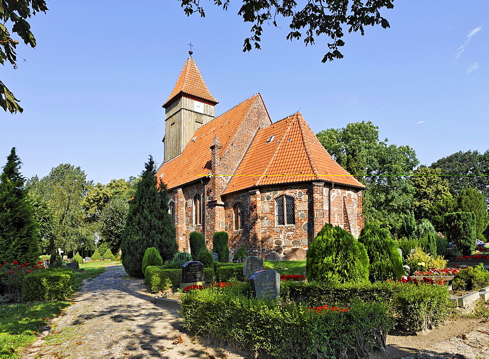 St. Catherine's Church in Middelhagen, Ruegen, Germany, Europe