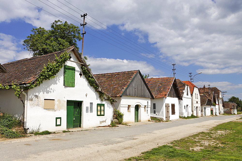 Buildings housing wine presses in Diepolz, Weinviertel (wine region), Lower Austria, Austria, Europe