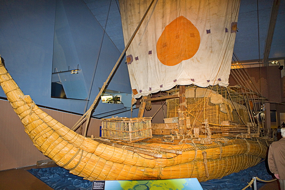 The "Ra" at the Kon-Tiki Museum on Bygdoy Peninsula, Oslo, Norway, Scandinavia, Europe