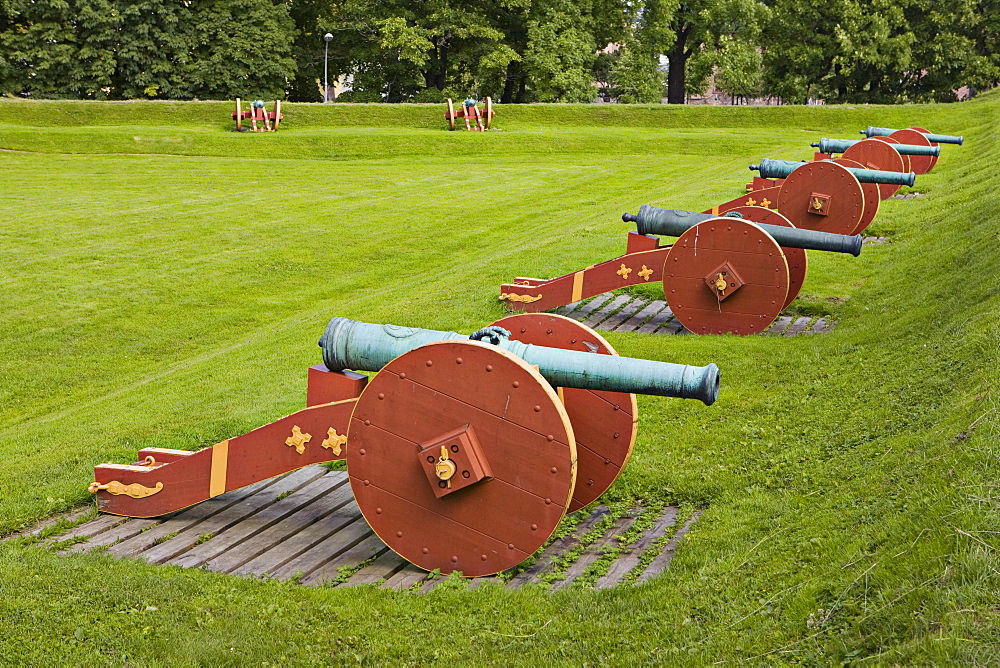 Cannons, Akershus Festning (Akershus Fortress), Oslo, Norway, Scandinavia, Europe