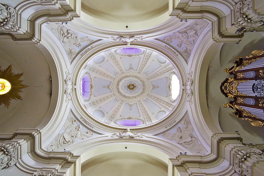 Ceiling, Margaretenkirche (St. Margaret's Church), Berndorf, Triestingtal, Lower Austria, Austria, Europe