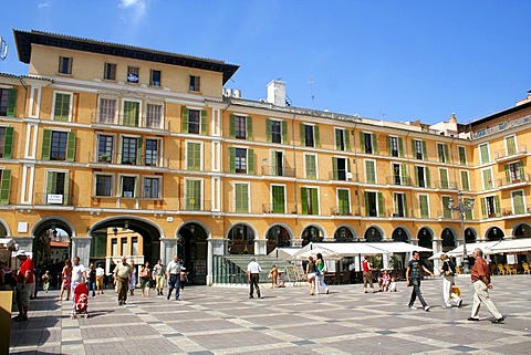 Placa Major, historical old town, Palma, Mallorca, Spain