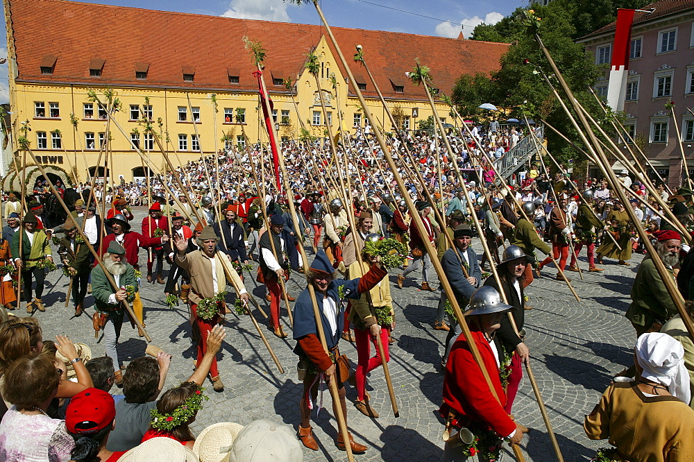 Infantry, Landshut Wedding historical pageant, Landshut, Lower Bavaria, Bavaria, Germany, Europe