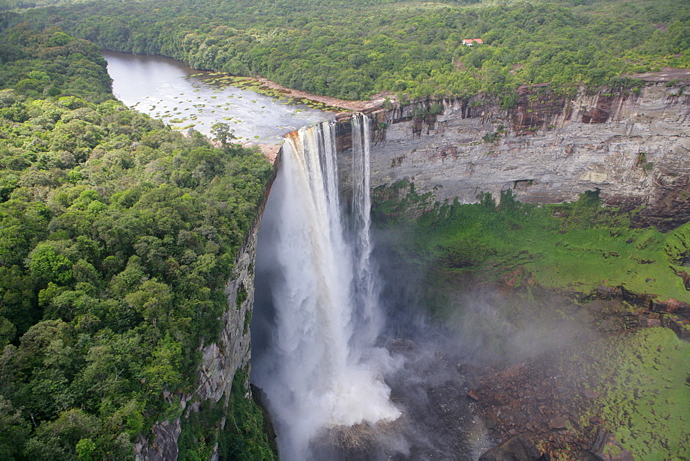 Aerial shot, Kaieteur Waterfalls, Potaro National Park, Guyana, South America