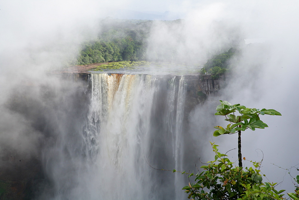 After tropical rains, Kaieteur Waterfalls, Potaro National Park, Guyana, South America