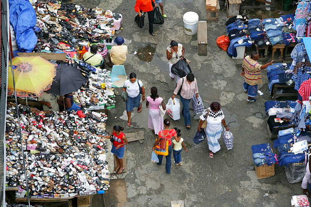 View of the central marketplace in Georgetown, Guyana, South America