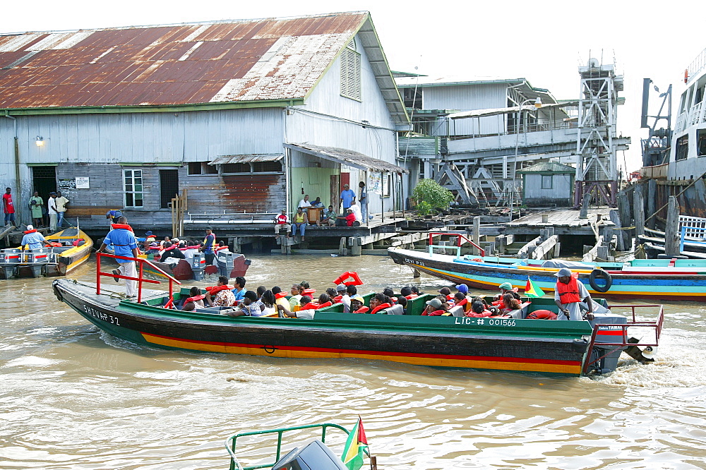 Passenger traffic dock in Georgetown, Guyana, South America