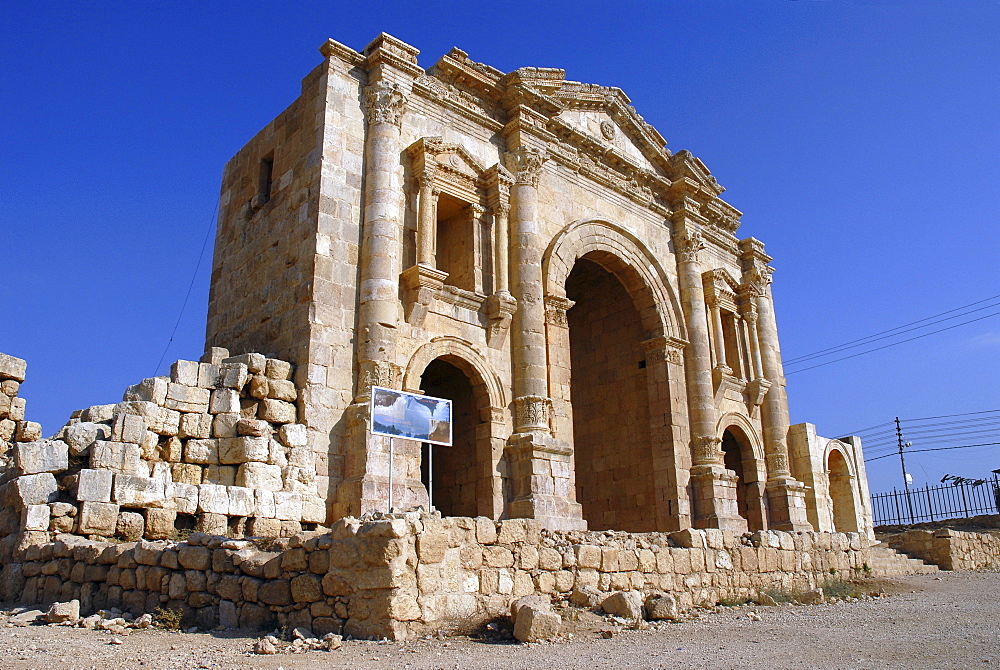 South Gate of Jerash, the ancient Gerasa, Jordan