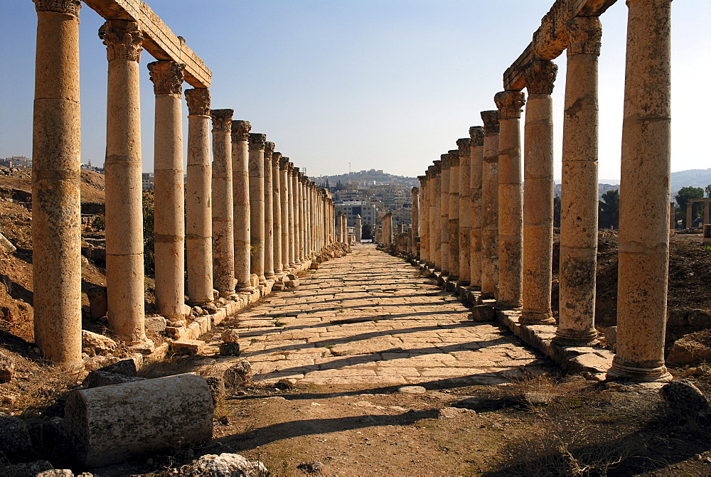 Ruins in Jerash, the ancient Gerasa, Jordan