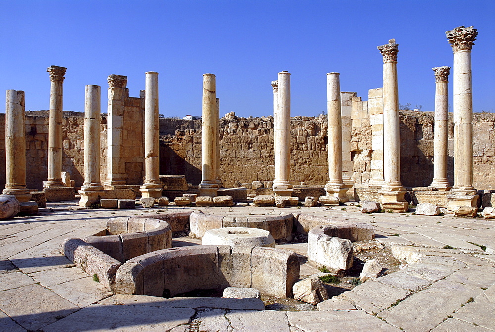 Macellum (food market) of Jerash, the ancient Gerasa, Jordan