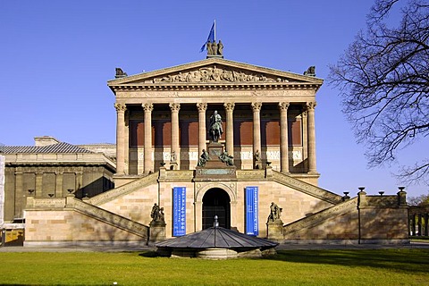Old national galery on the island of museums, berlin, germany