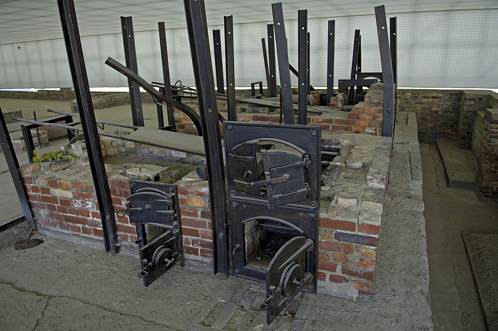 Crematory in concentration camp sachsenhausen, germany