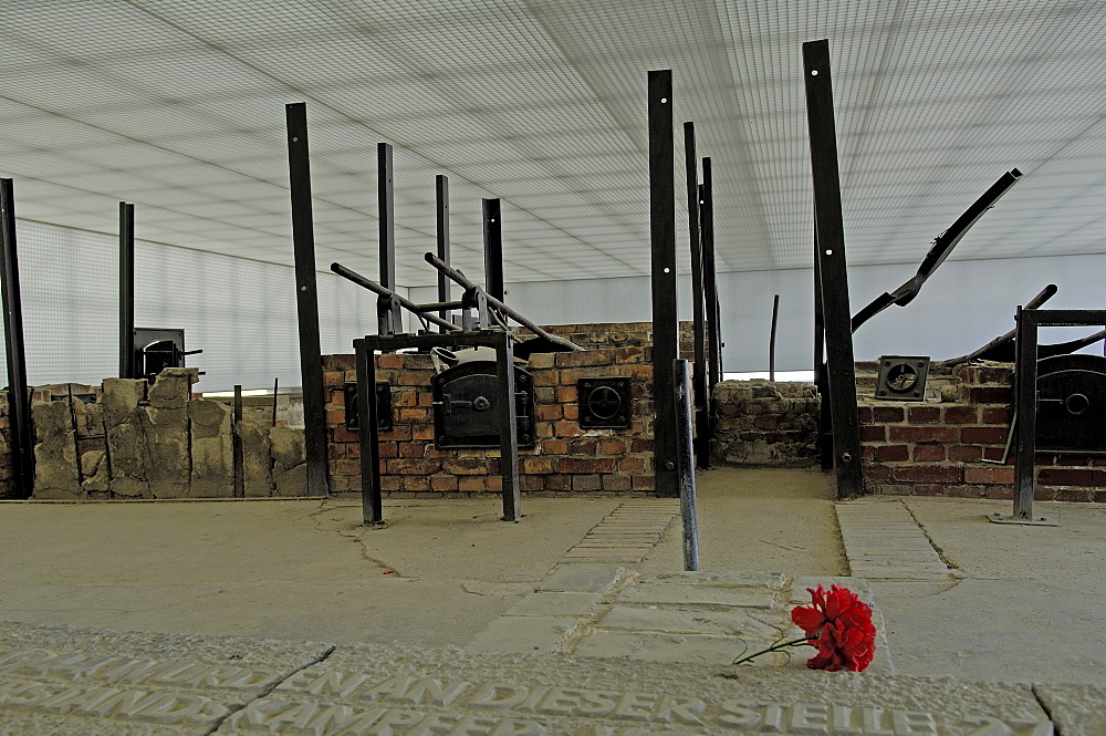 Crematory in concentration camp sachsenhausen, germany