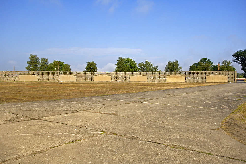 Meeting place in concentration camp sachsenhausen, germany