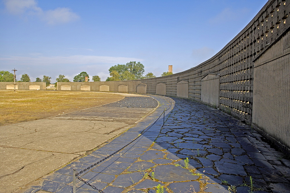 Meeting place in concentration camp sachsenhausen, germany