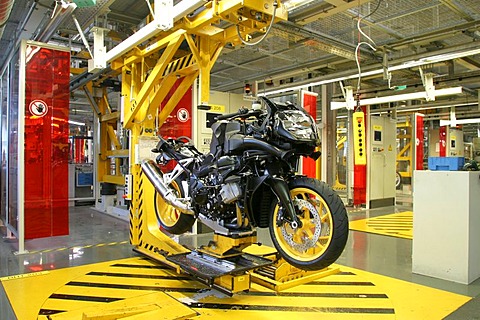 Production, BMW motorcycle factory in Berlin, Germany