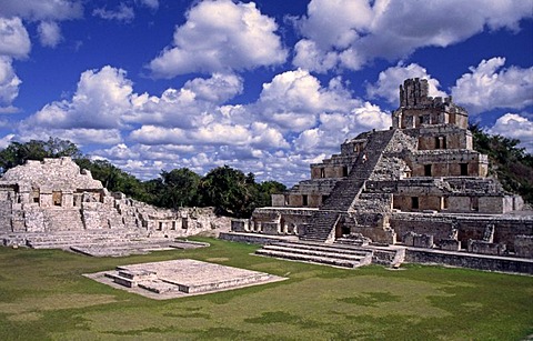 Edificio de los Cinco Pisos, Gran Acropolis, Edzna, Mexico, North America