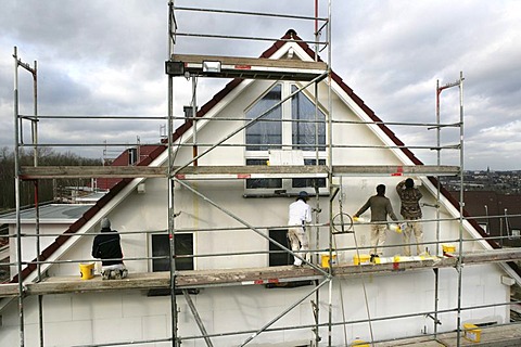 Isolation of a house, Essen, North Rhine-Westphalia, Germany