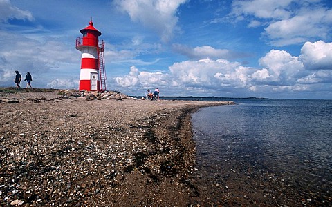 Grisetaodde lighthouse, Neno-Sund, Limfjord, North Jutland, Denmark