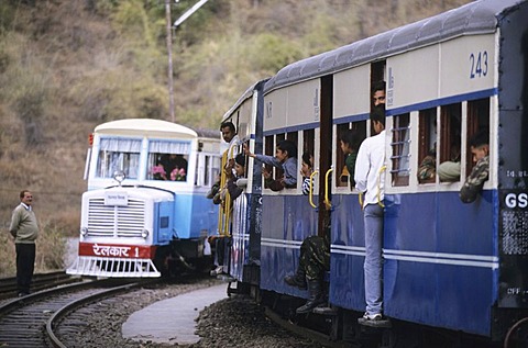 Narrow gauge railway from Kalka to Simla, Himachal Pradesh, India