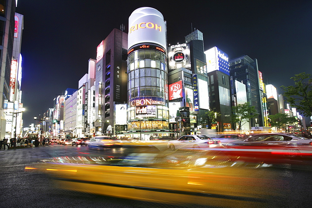 Chuo Dori shopping street, Ginza district, Tokyo, Japan, Asia