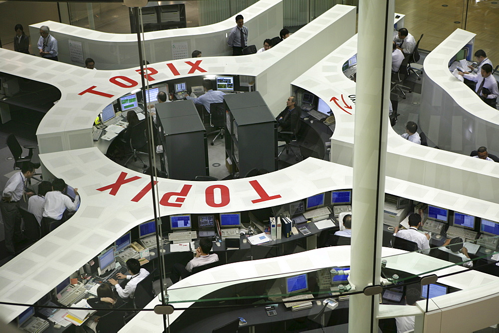 Tokyo Stock Exchange in the Nihombashi financial district, Tokyo, Japan, Asia