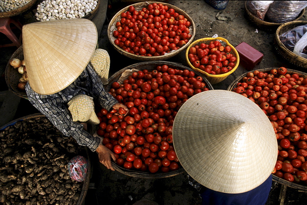 Produce and dried goods for sale at Cho Dam central marketplace, Nha Trang, Khanh Hoa Province, South Central Coast, Vietnam, Asia