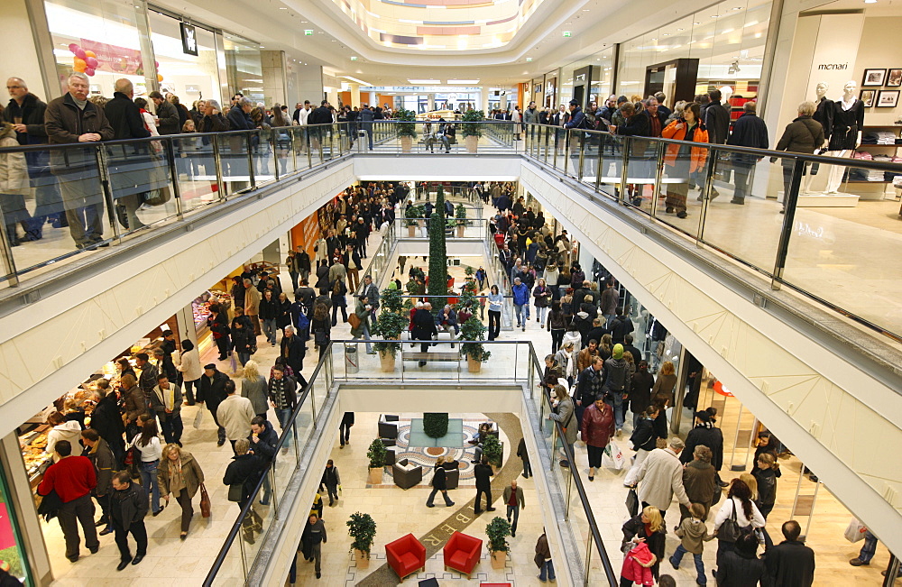 Limbecker Platz Shopping Mall, opened March 2008, Germany's largest urban shopping mall, Essen, North Rhine-Westphalia, Germany