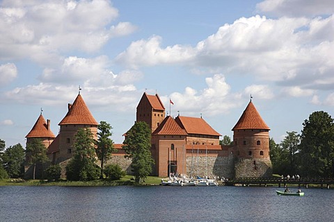 Trakai Island Castle, landmark of Lithuania, Trakai, Lithuania, Baltic States, Northeastern Europe