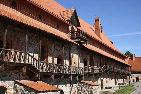 Trakai Island Castle, landmark of Lithuania, Trakai, Lithuania, Baltic States, Northeastern Europe