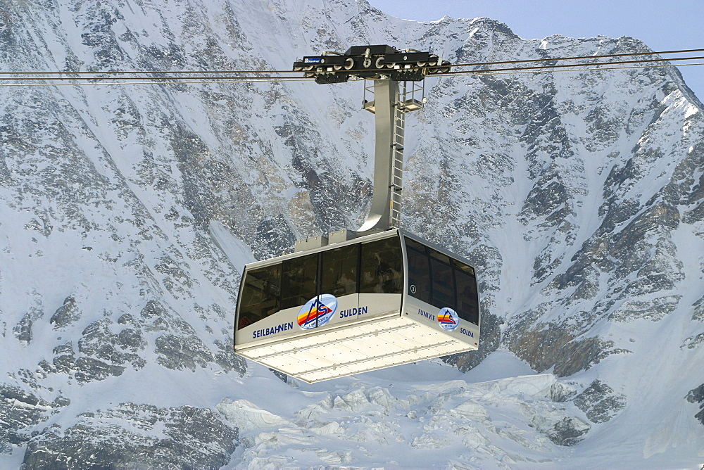 Gondola car, Sulden Ski Resort, Bolzano-Bozen, Italy