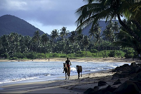 LCA, Saint Lucia: the Choc Bay near Castries, Point Seraphine.