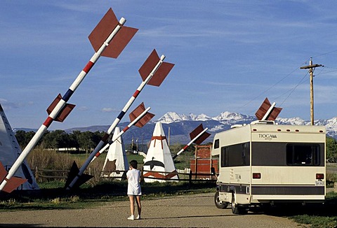 USA, United States of America, Colorado: Traveliing in a Motorhome, RV, through the west of the US.