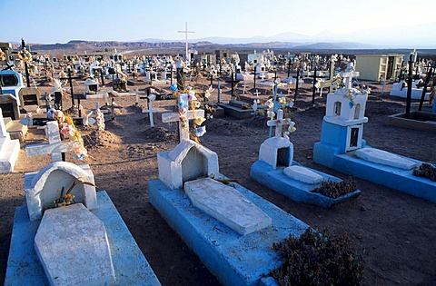 CHL, Chile, Atacama Desert: the cemetery of San Pedro de Atacama.