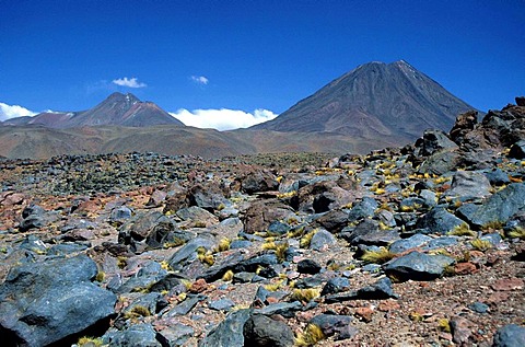 CHL, Chile, Atacama Desert: volcano landscape near Co Lejia.