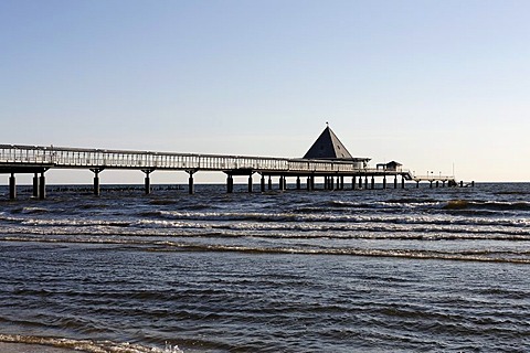 Pier, Heringsdorf seaside resort, Usedom Island, Baltic Sea, Mecklenburg-Western Pomerania, Germany, Europe